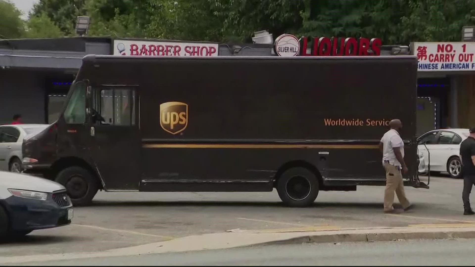 A UPS driver was shot in Prince George's County Monday morning and police are searching for who is responsible