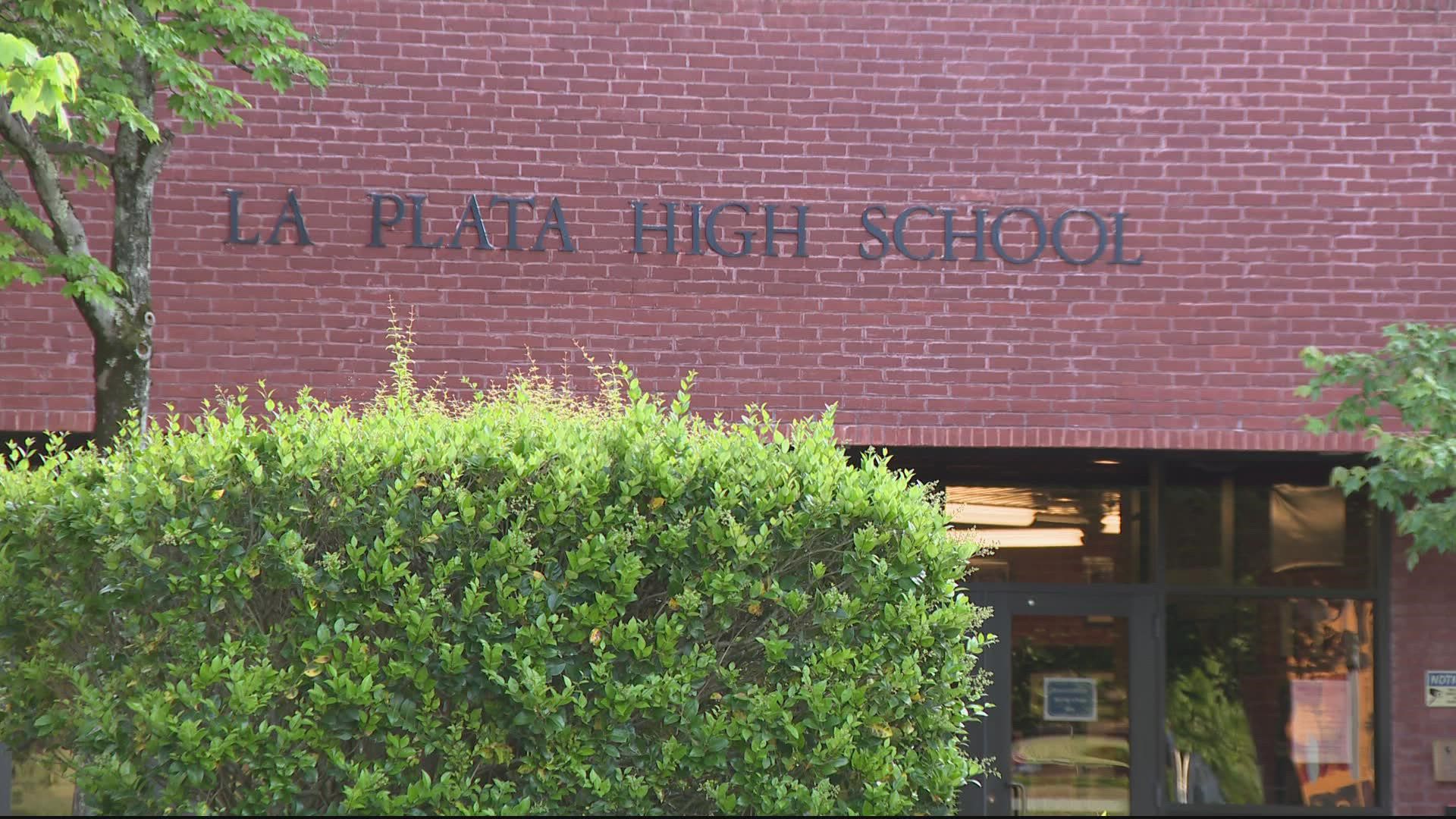 On May 19, a confederate flag was hung on a flag pole at La Plata High school. Students reported it and administrators had it taken down.