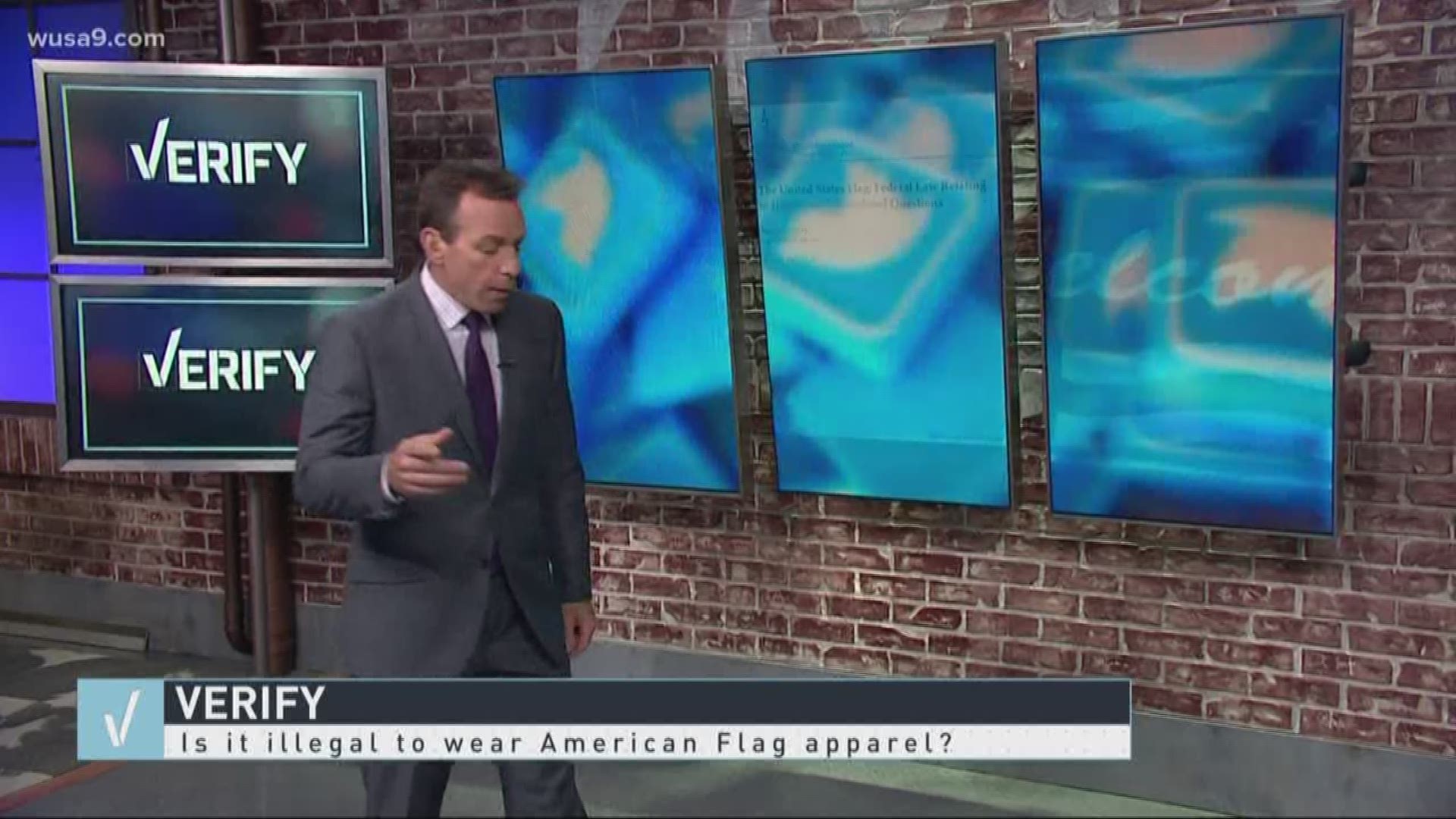 VERIFY: Is it illegal to wear apparel with the American Flag? | wusa9.com