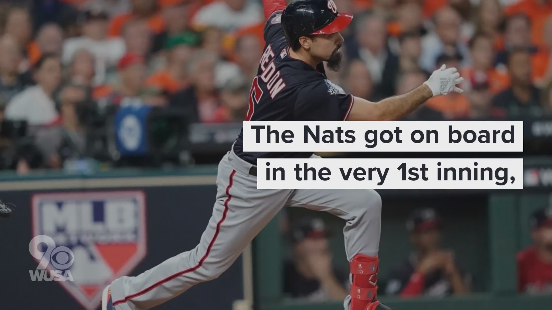The Nationals are now up 2-0 in the best of seven series, beating Houston at home in both games.