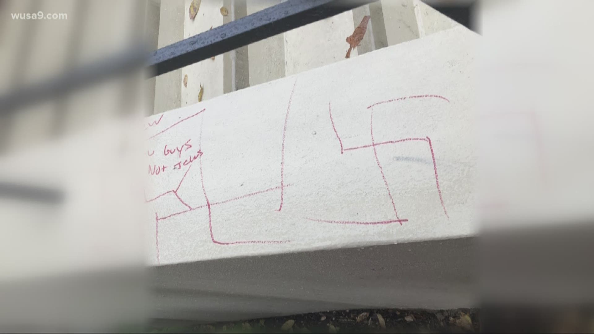 Police said anti-Semitic gestures and symbols were carved in multiple places throughout Sixth and I synagogue, one of the oldest Jewish landmarks in D.C.