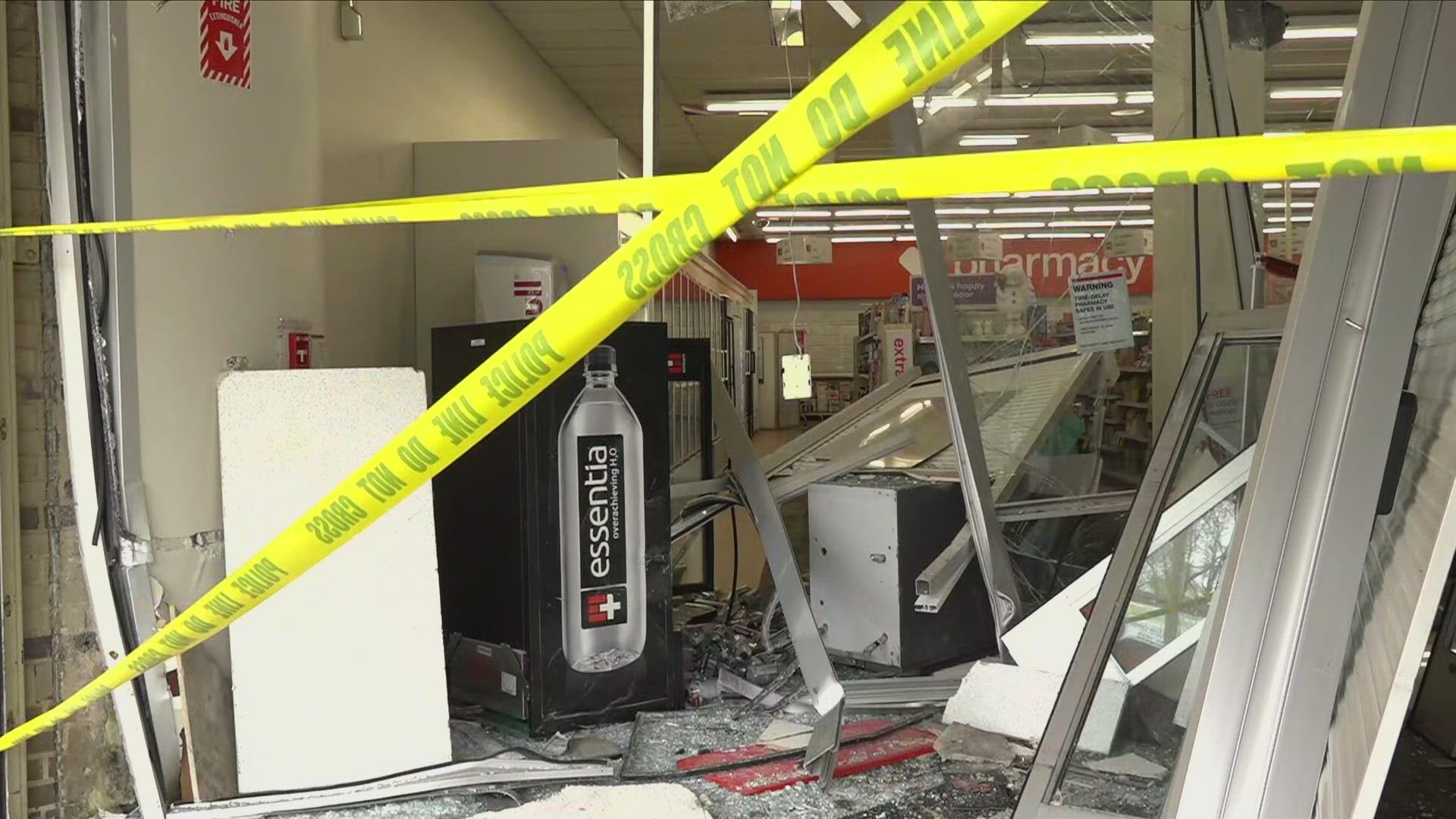 Despite finding the ATM damaged, police say it did not appear that any money had been stolen out of it.