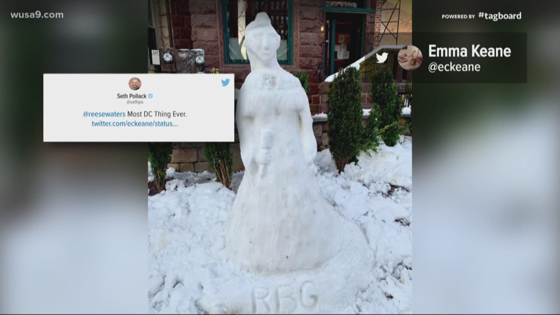 Ever seen a snowman that looks like Ruth Bader Ginsburg?