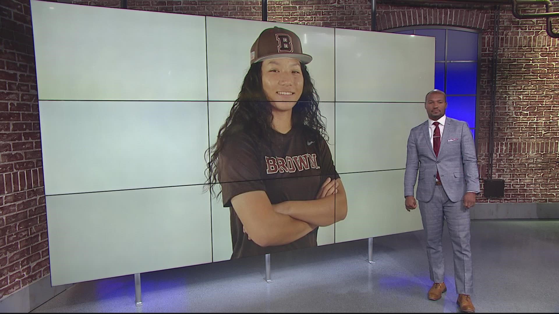 Brown University freshman Olivia Pichardo is making history as the first woman to make a Division I baseball roster.