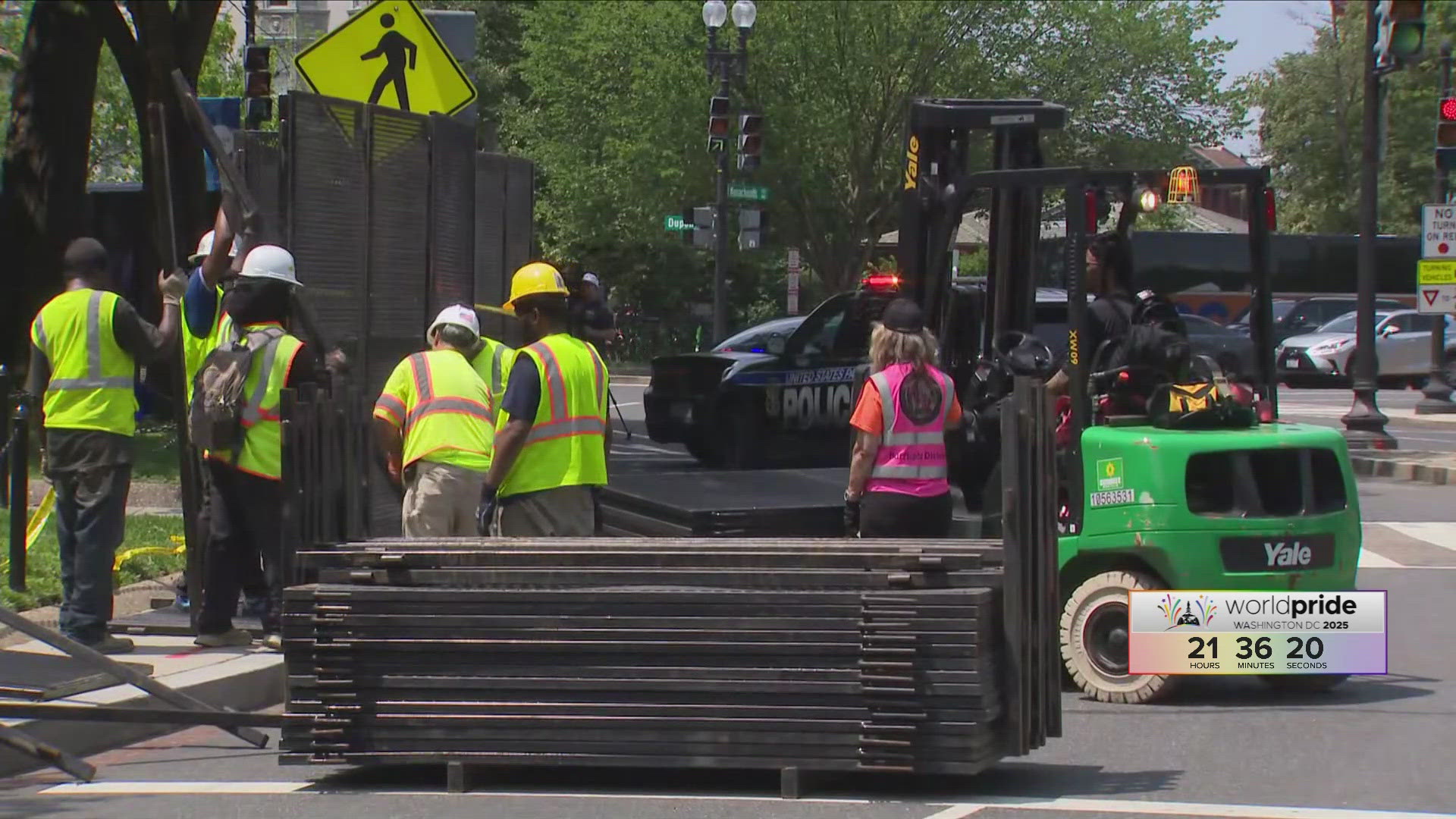 The National Park Service says the park will remain closed until 6 p.m. Sunday.