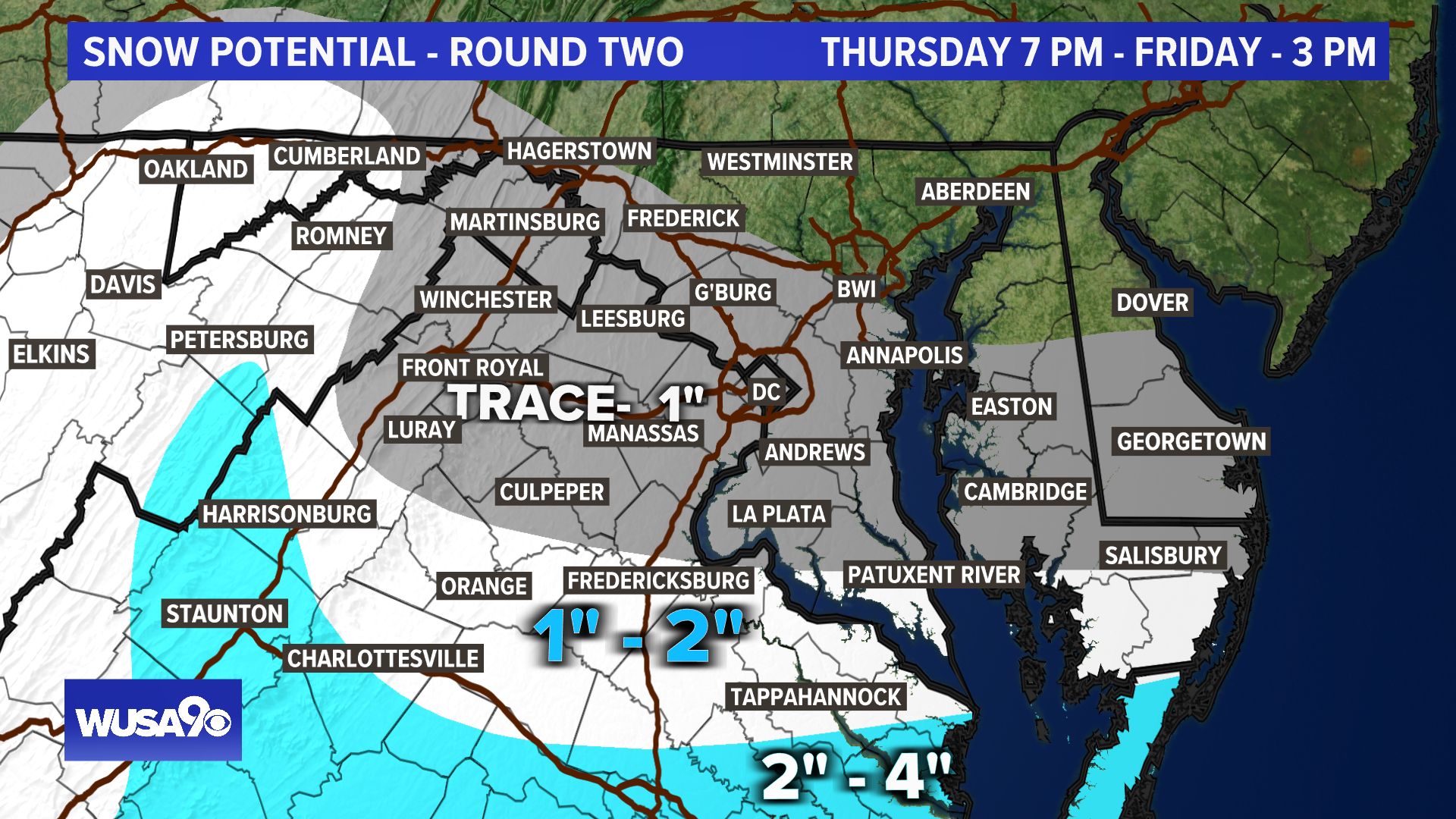 Possible snow Wednesday in D.C., Maryland and Virginia | wusa9.com