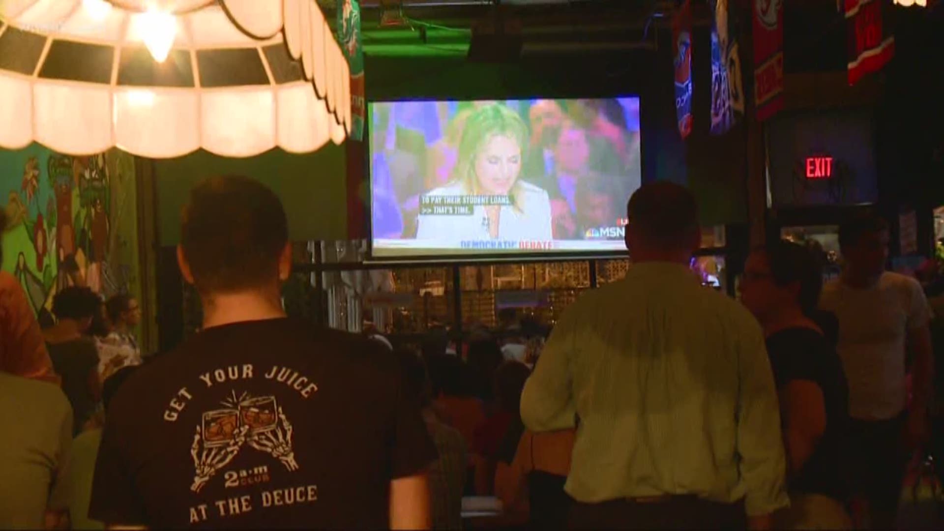 WUSA9 caught up with a bunch of spectators at Haydee's -- a restaurant in DC's Mount Pleasant neighborhood. The DC Democratic Party hosted this watch party.