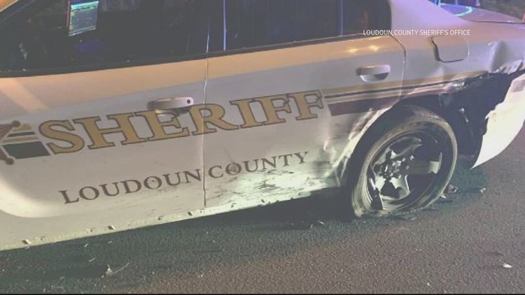 Sheriff: Suspected drunk driver hits deputy's patrol car conducting a separate DUI investigation in Loudoun County