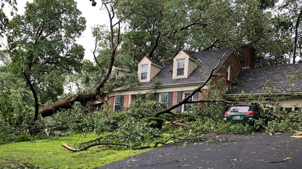 Severe storm causes damage in Frederick, Columbia areas | wusa9.com