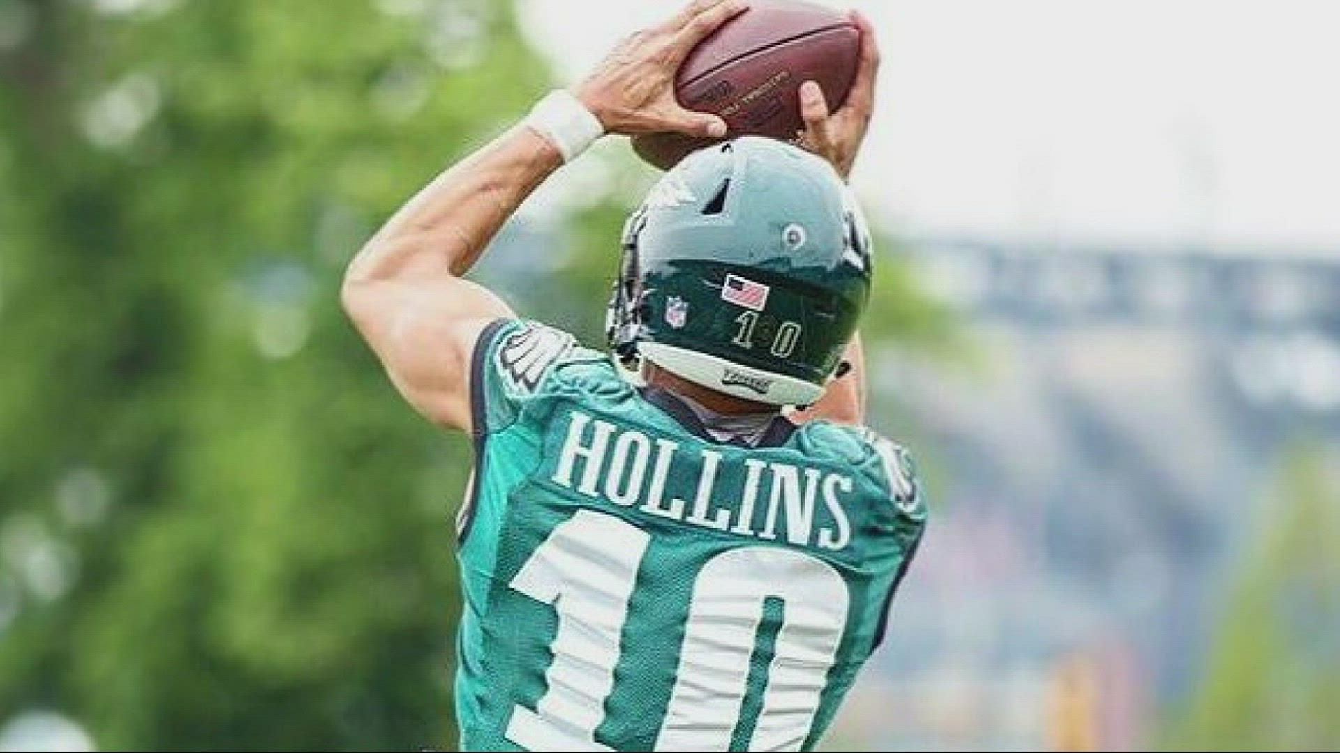 A local high school football star is making quite the name for himself at the Philadelphia Eagles training camp.