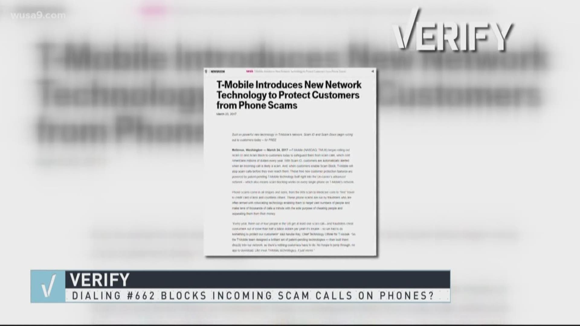 The WUSA9 Verify team found out if a social media tip to avoid getting incoming scam calls to your phone really works.