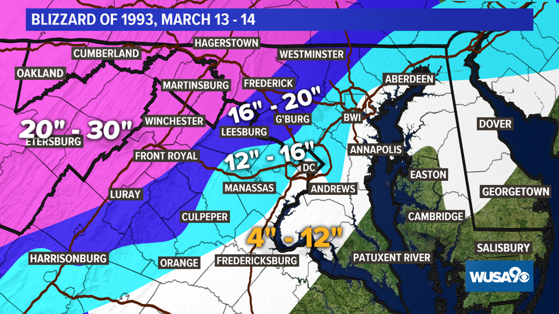 1993 superstorm: Winter storm slammed east coast 31 years ago | wusa9.com