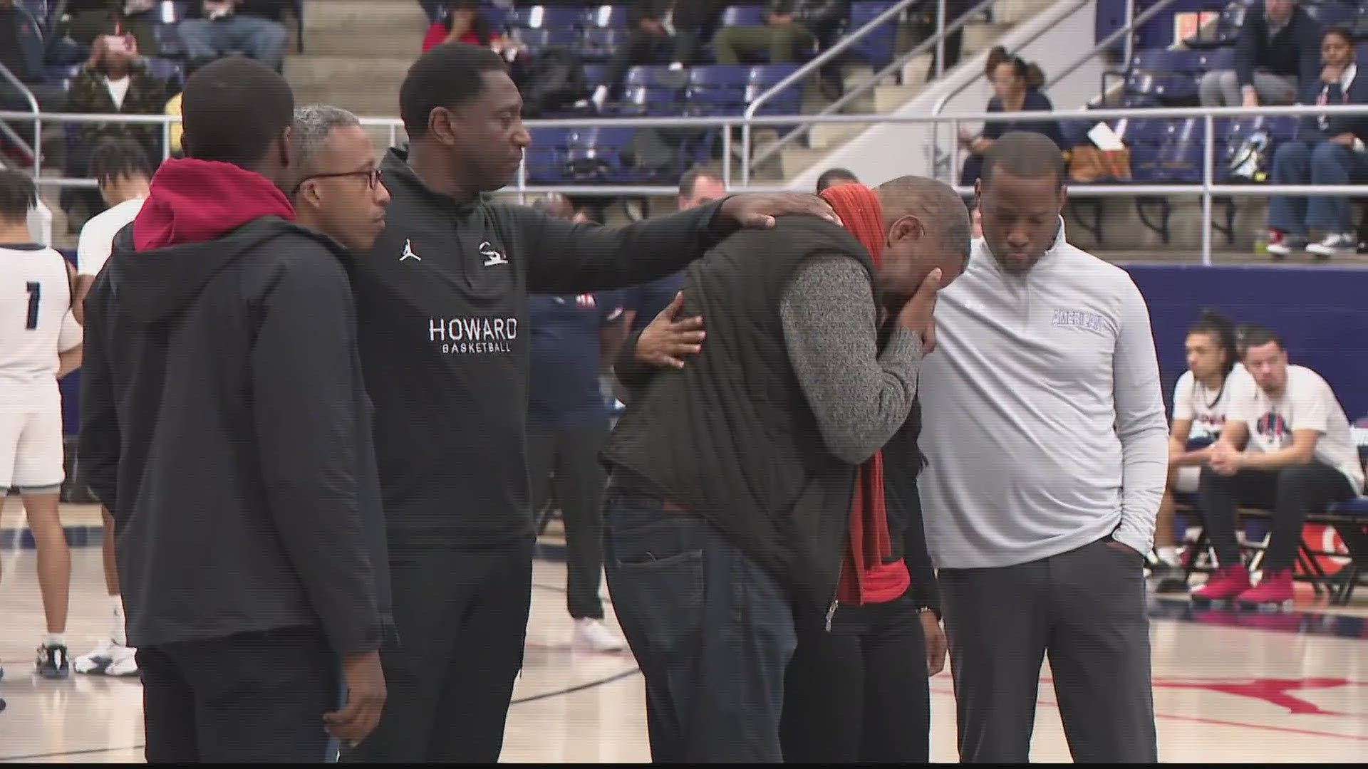 The two teams played a game in honor of Blake Bozeman, a former Morgan State basketball player gunned down at a DC nightclub.