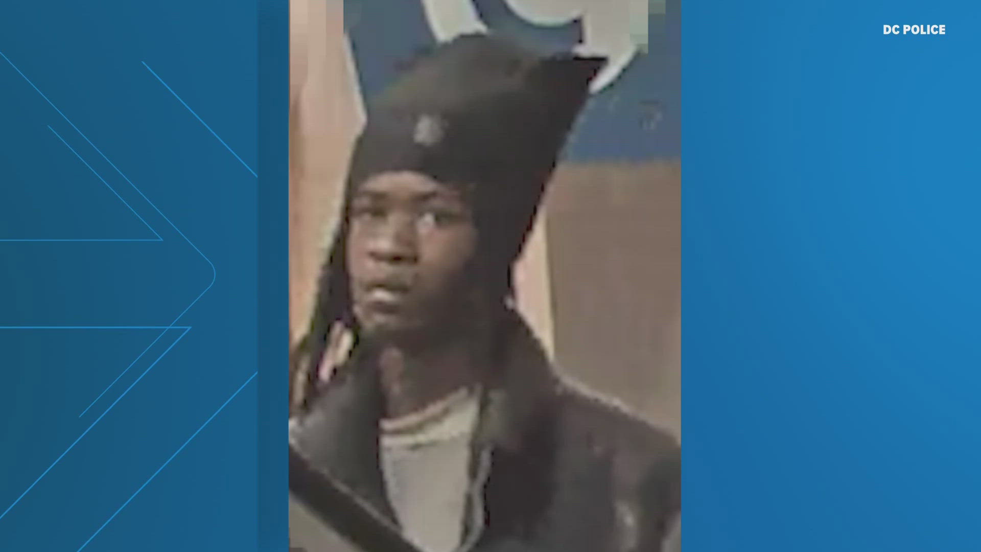 The man seen in surveillance footage is suspected of shooting and killing 18-year-old Wayne McDaniel inside Union Station. 