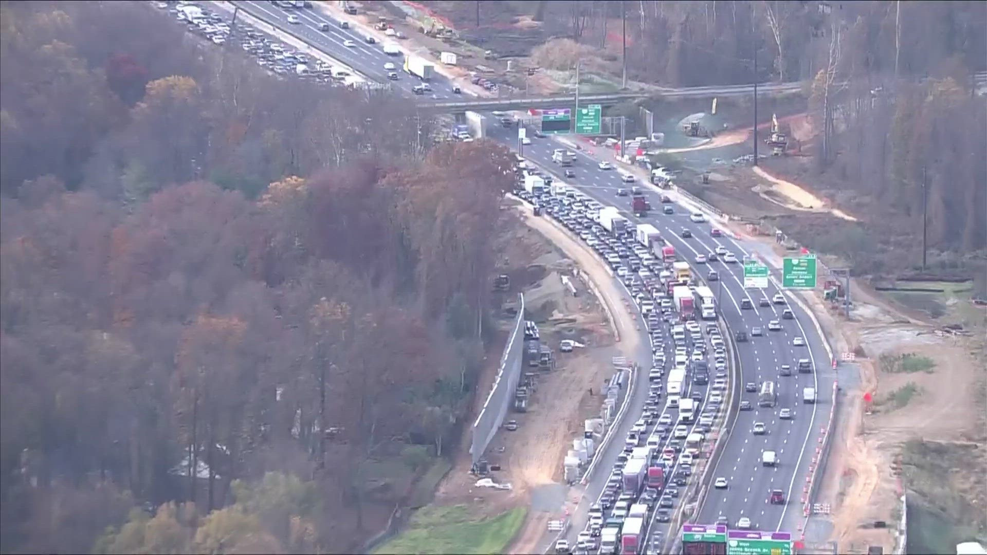 1 hospitalized in I495 crash in Fairfax Co.