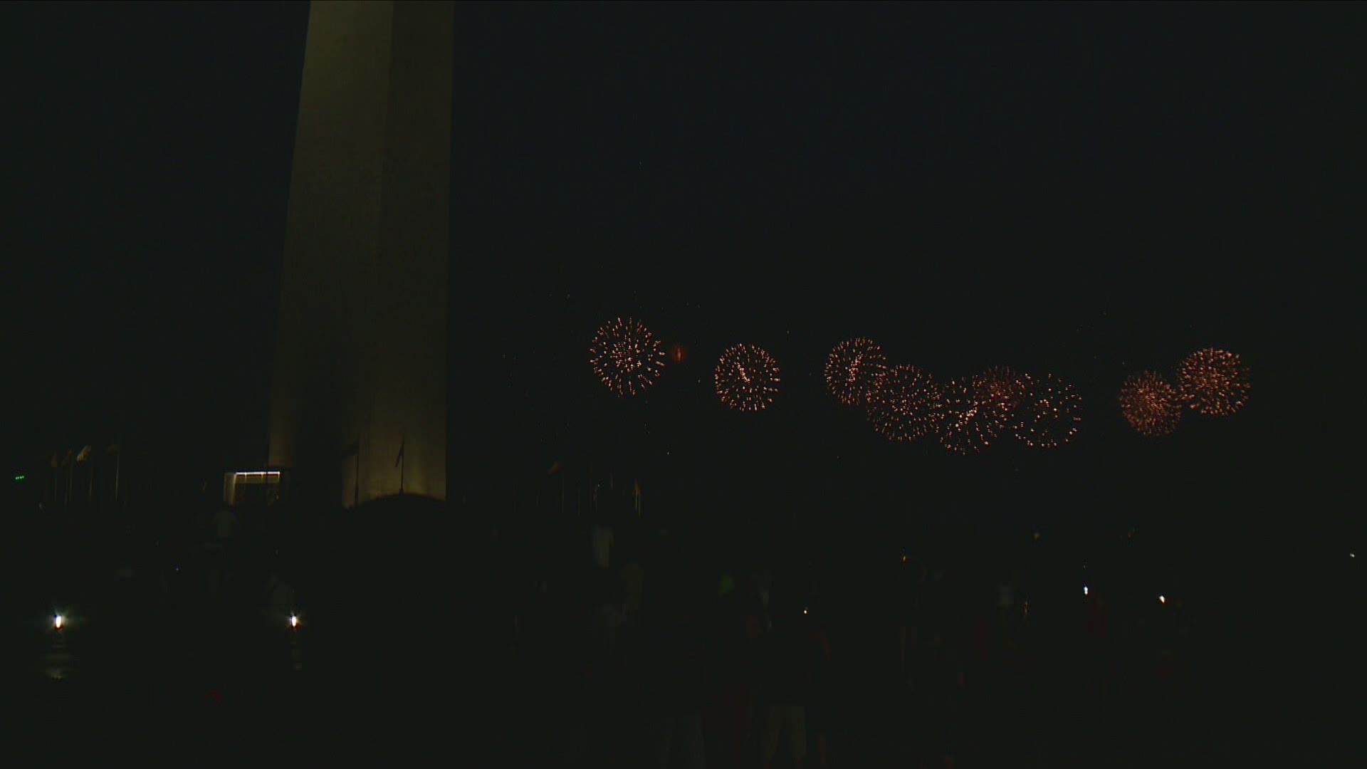 The fireworks for the 2019 Fourth of July celebration were held at 9:07 p.m.