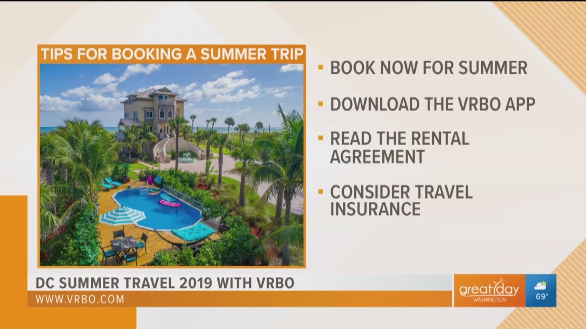 Summer vacation is just around the corner, but if you haven't made plans yet, it's certainly not too late.  Melanie Fish from Vrbo explains how you can use some new features on the Vrbo app that can ease trip planning with family or a group of friends.  Check out the Great Day Washington Trip Board at https://vrbo.io/GreatDayWashington