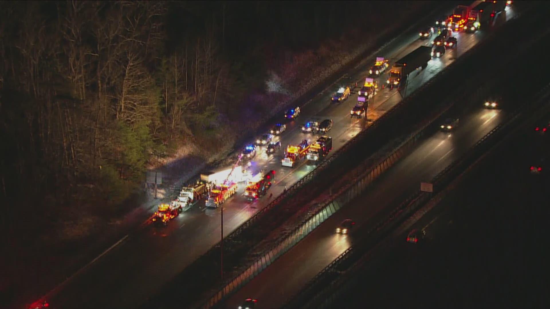 All lanes were closed on NB I-95 on Wednesday morning following a deadly crash near Quantico.