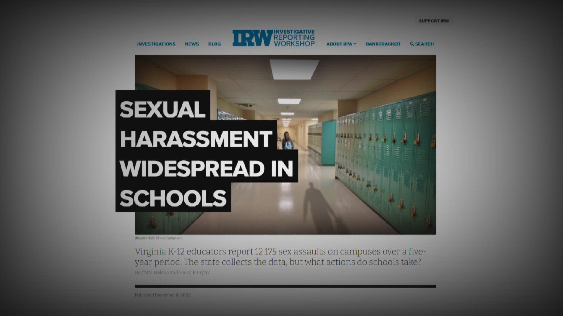 The Investigative Reporting Workshop at American University released findings after Loudoun County Schools fired its superintendent for failure to protect students.