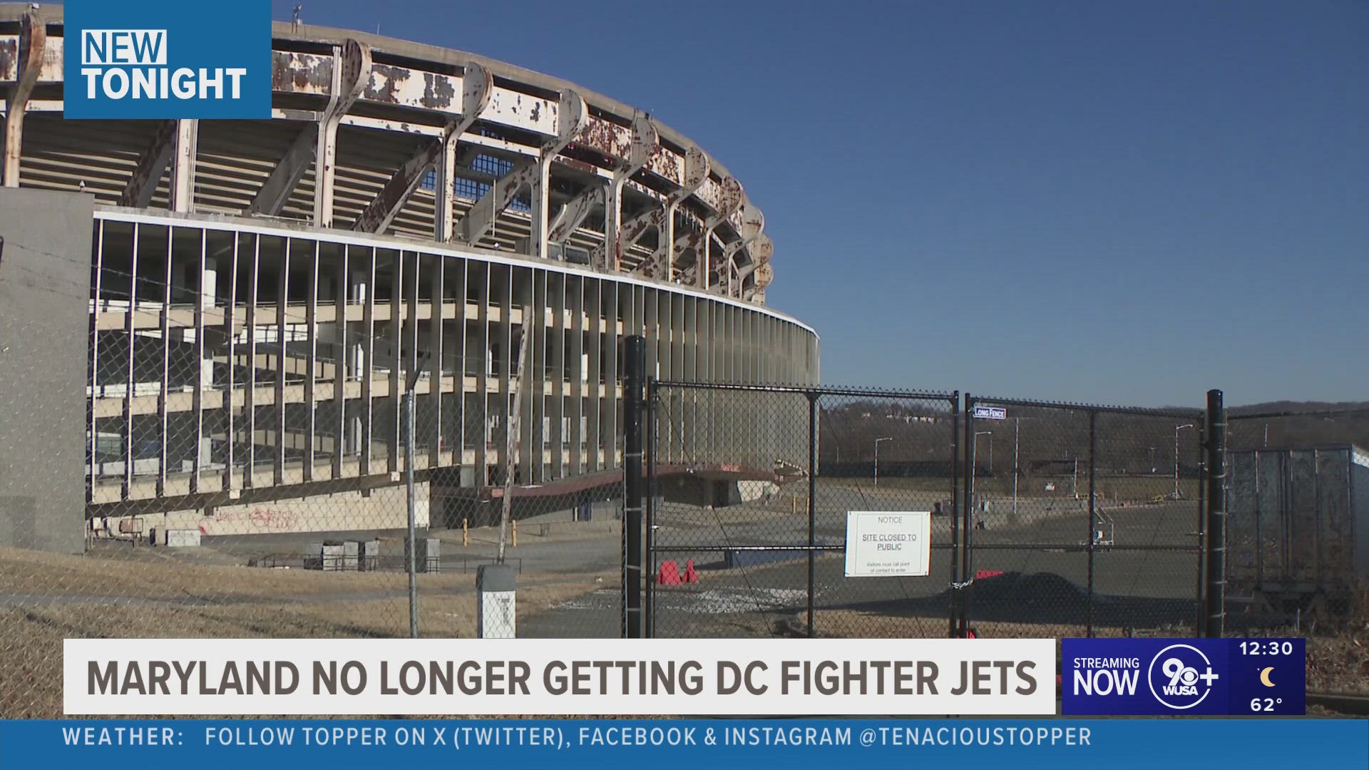 The planned move of the aircraft was seen as linked with the District's efforts to develop RFK Stadium. 