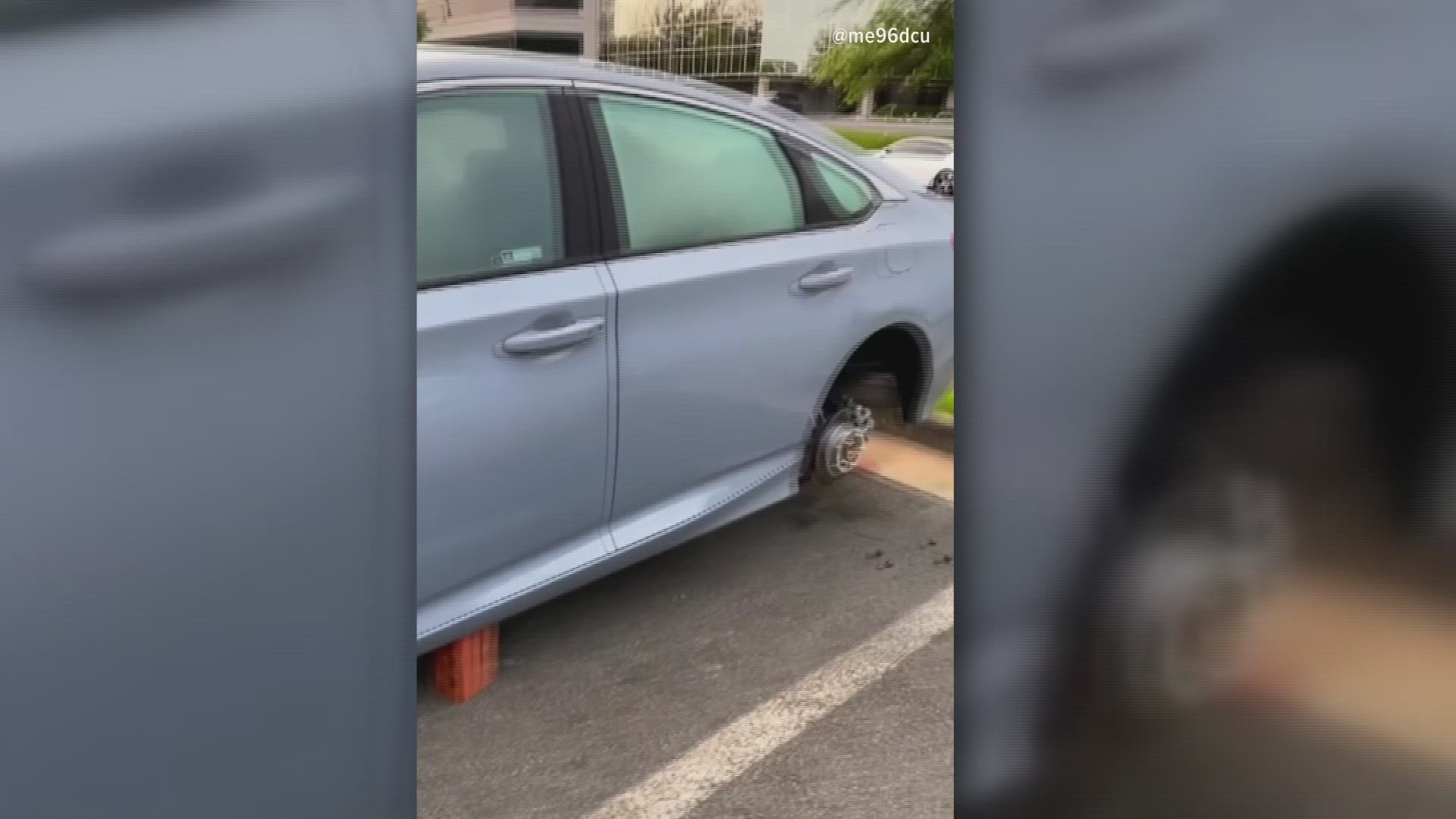 Police say tires were stolen off of four vehicles on May 10.