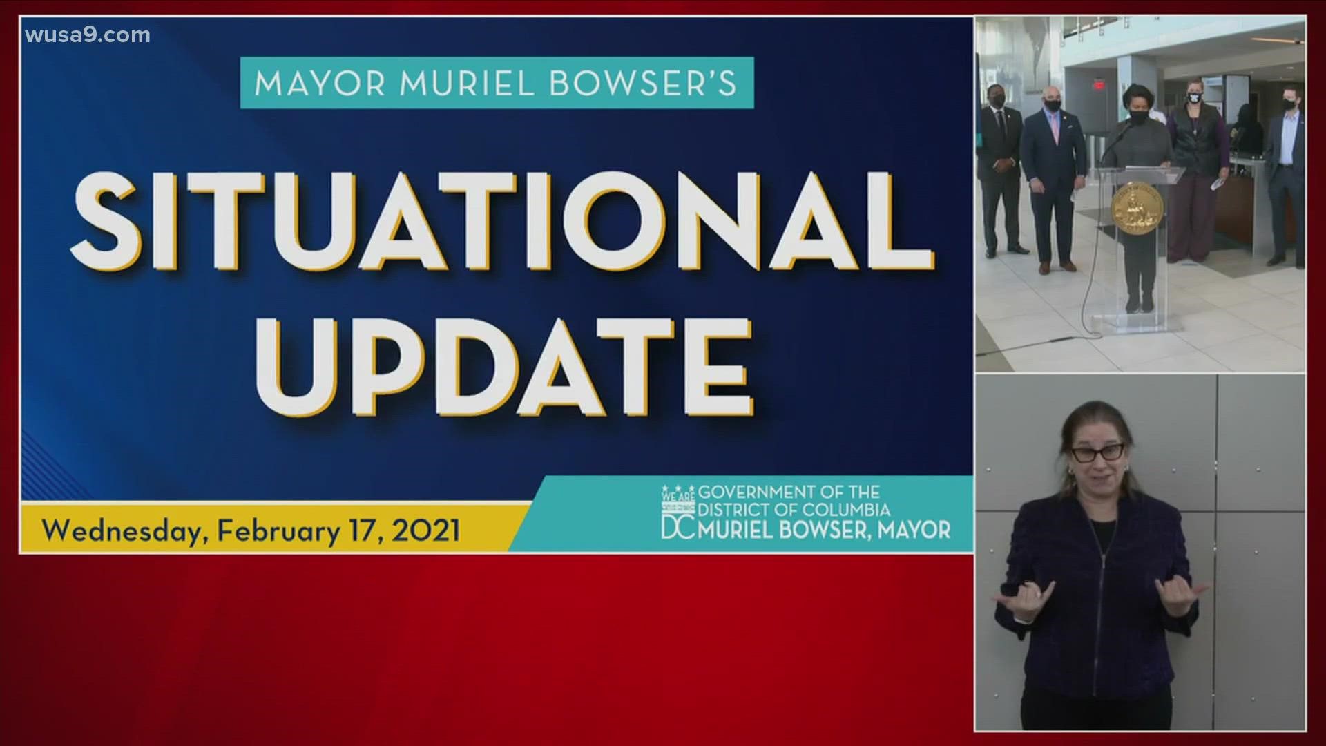 D.C. Mayor Muriel Bowser signs executive order Wednesday to declare gun violence a public health crisis following the rise in shootings in the city.