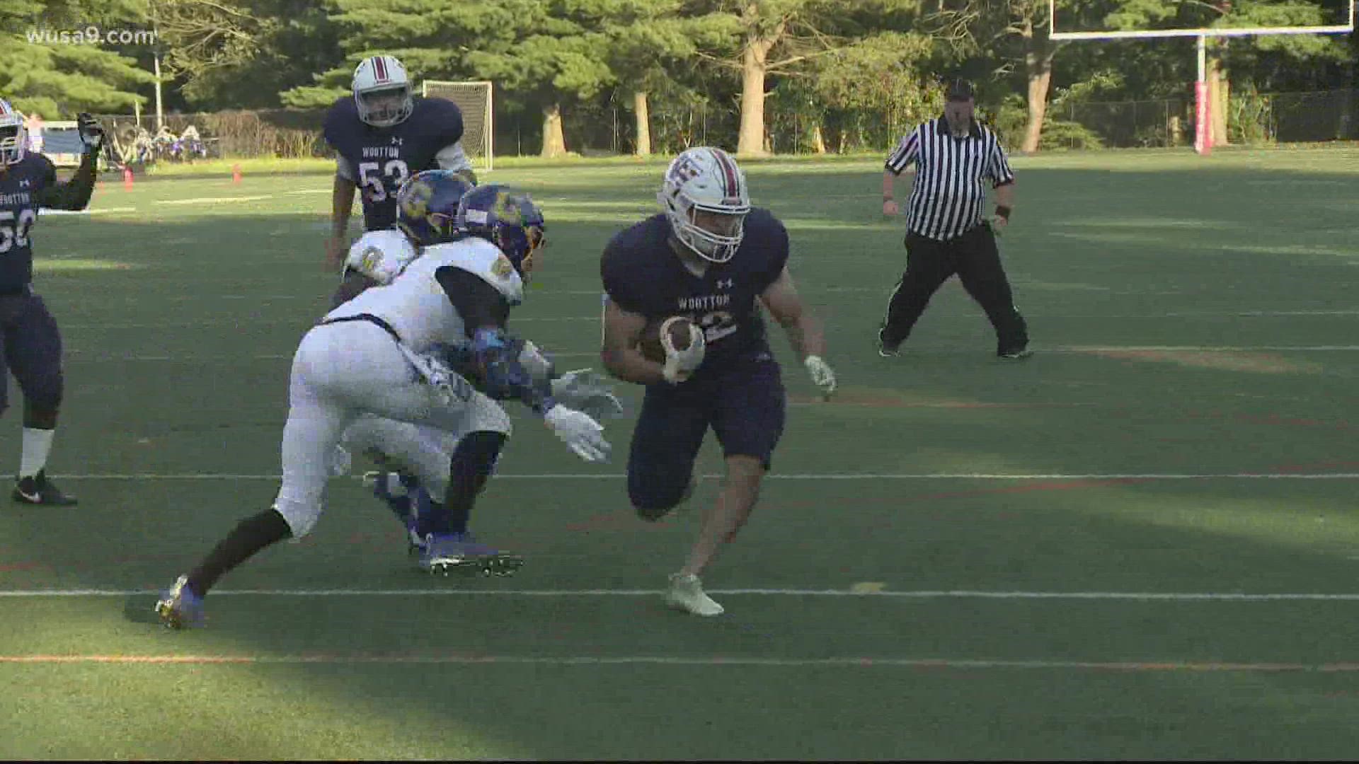 Wootton won WUSA9's Game of the Week with a win over Gaithersburg to start off the first week of high school football in Maryland for the 2021 season.