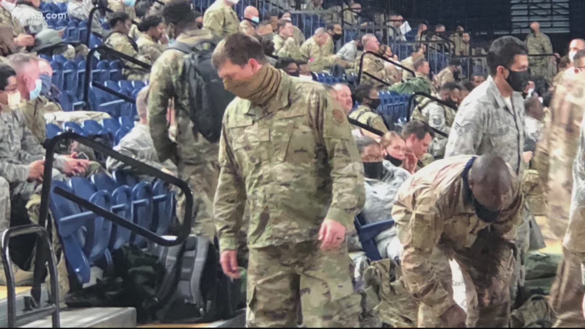 Several guard members have now tested positive, after crowding into the armory. A DC Guard spokesman declines to say how many.