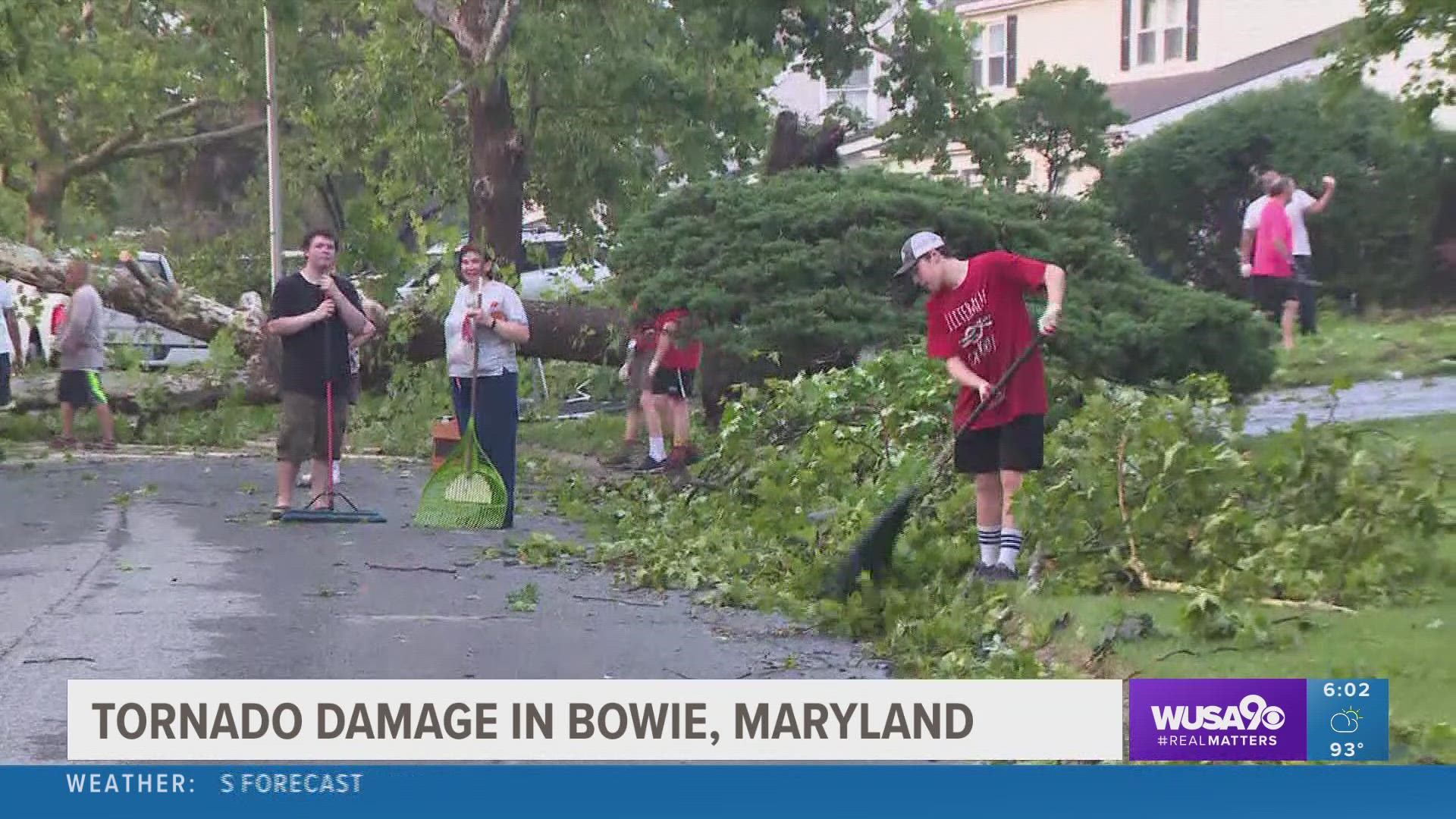 Bowie, Maryland was hit by an EF-1 tornado on July 5. The community is recovering from the damage.