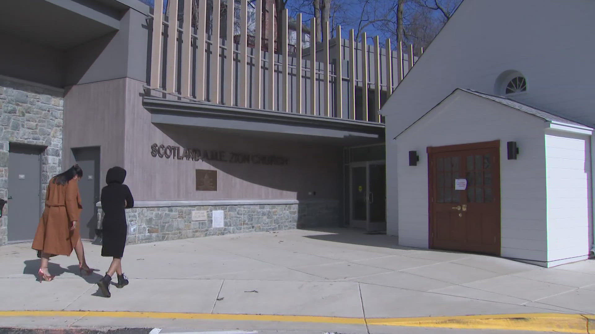For the first time since being rebuilt, the church opened its doors to the public. 