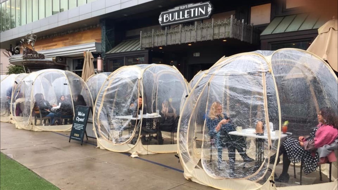 Outdoor dining tents safety, COVID19