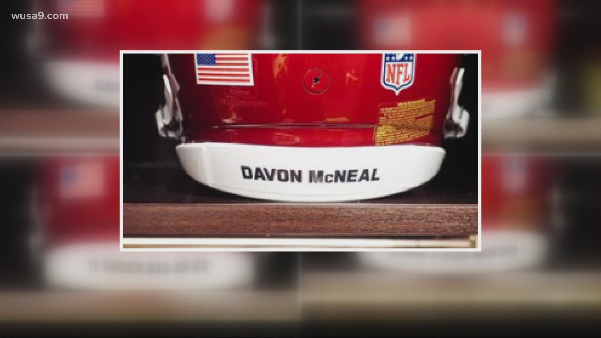 Davon McNeal was shot and killed on July 4 before heading to a family picnic. His name will be on the helmets of several WFT players Sunday.