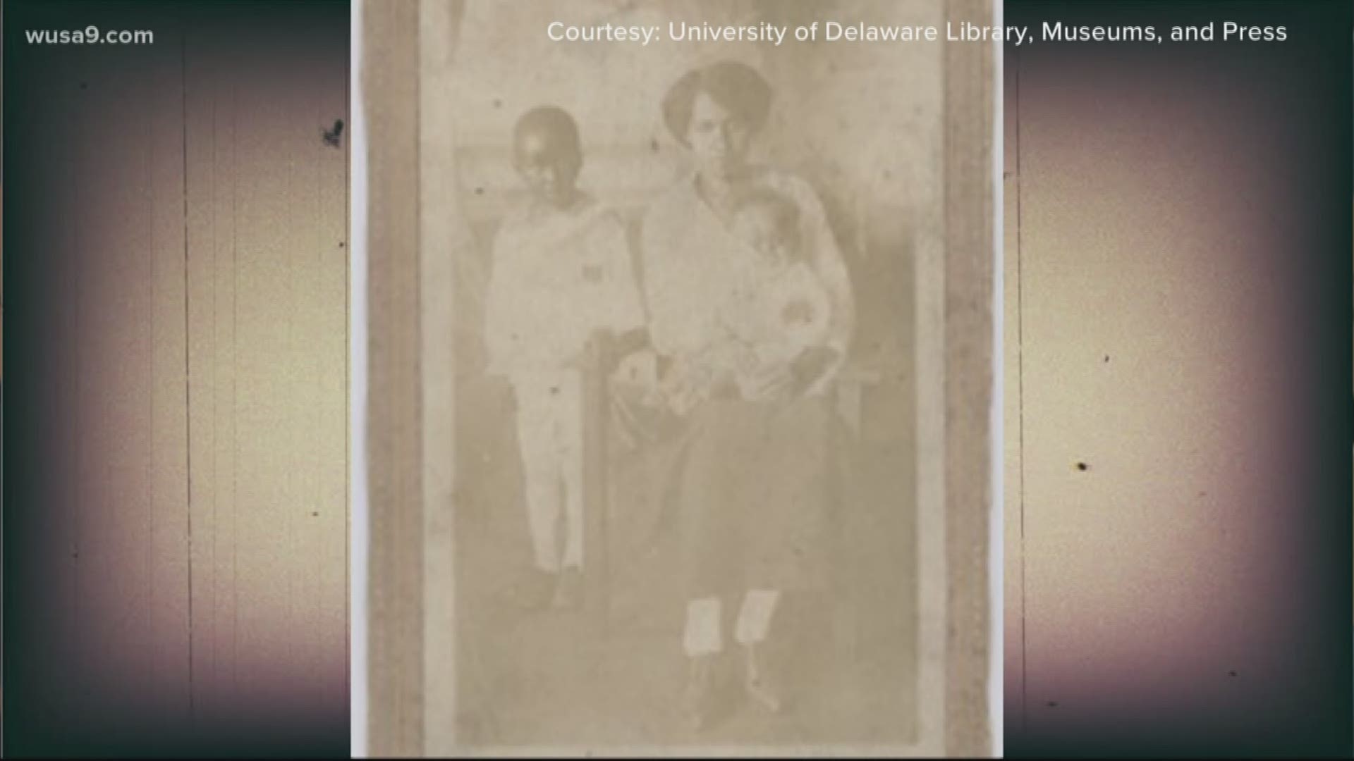 A group of students at the University of Delaware are studying a collection of abandoned pictures of unknown black people with at least one of them from D.C.