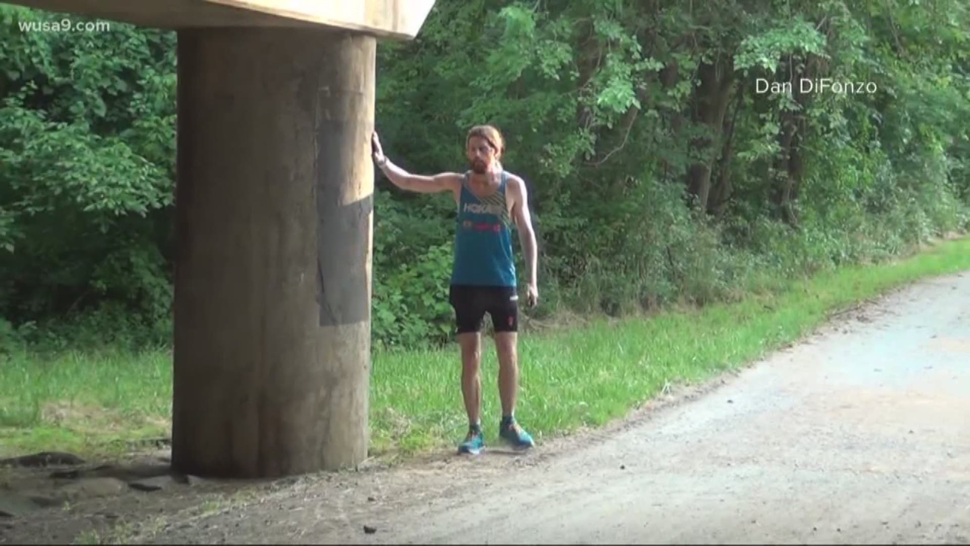 Accomplished ultrarunner Mike Wardian braved the 96-degree heat Saturday to accomplish a childhood dream of running the Beltway.