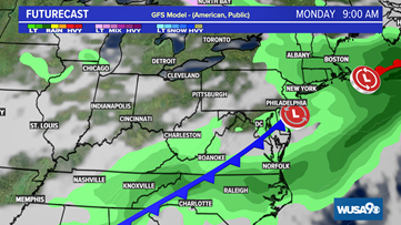Expect a return to sunshine by Monday afternoon with cooler-than-average temps