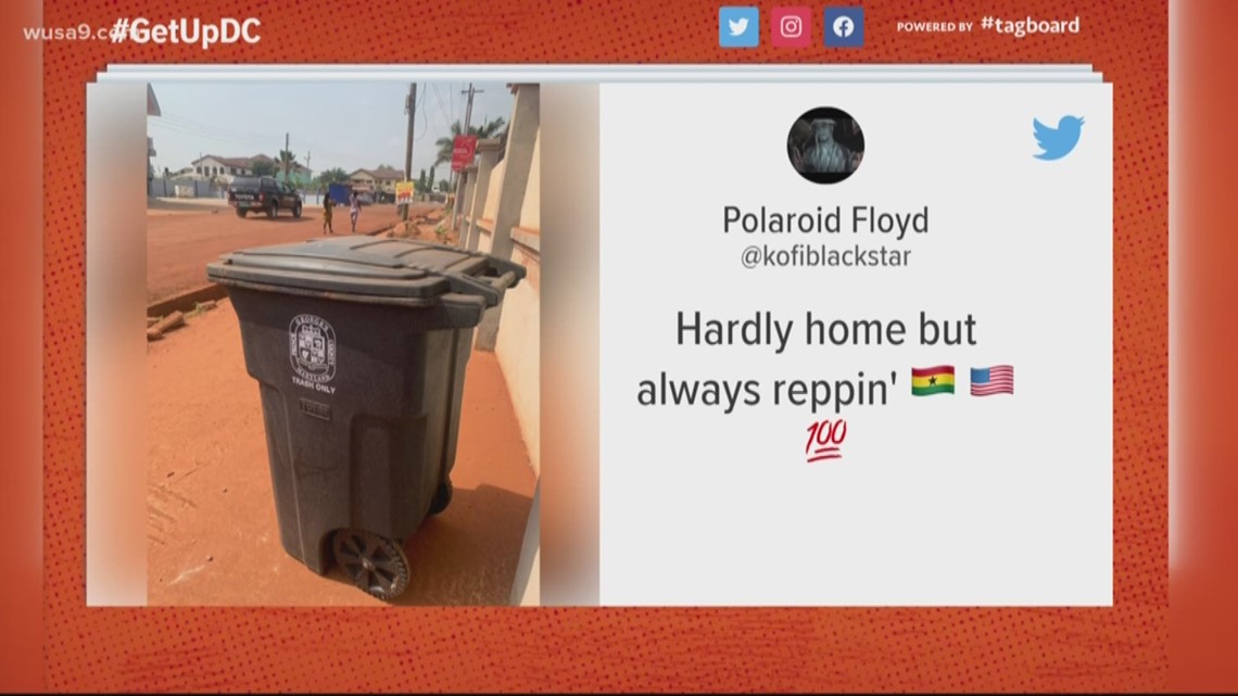 What is a PG County trash bin doing in Africa?