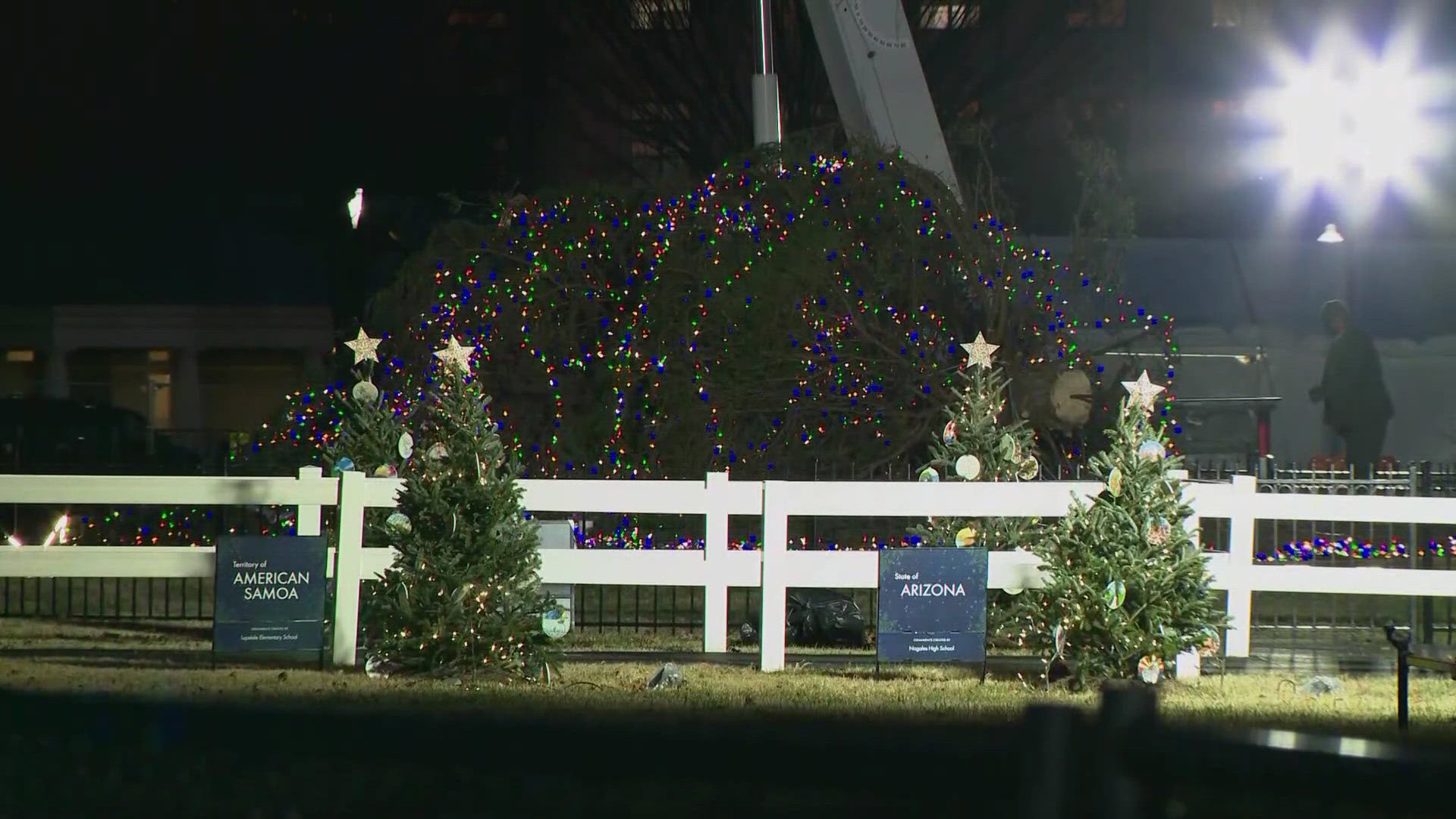 In about two hours this year's National Christmas Tree Lighting Ceremony is set to begin.