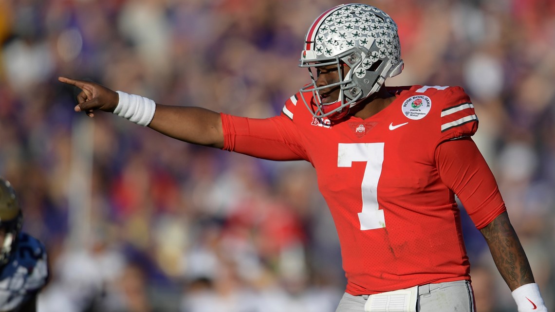 Download Dwayne Haskins, Former Ohio State QB and NFL Star Wallpaper