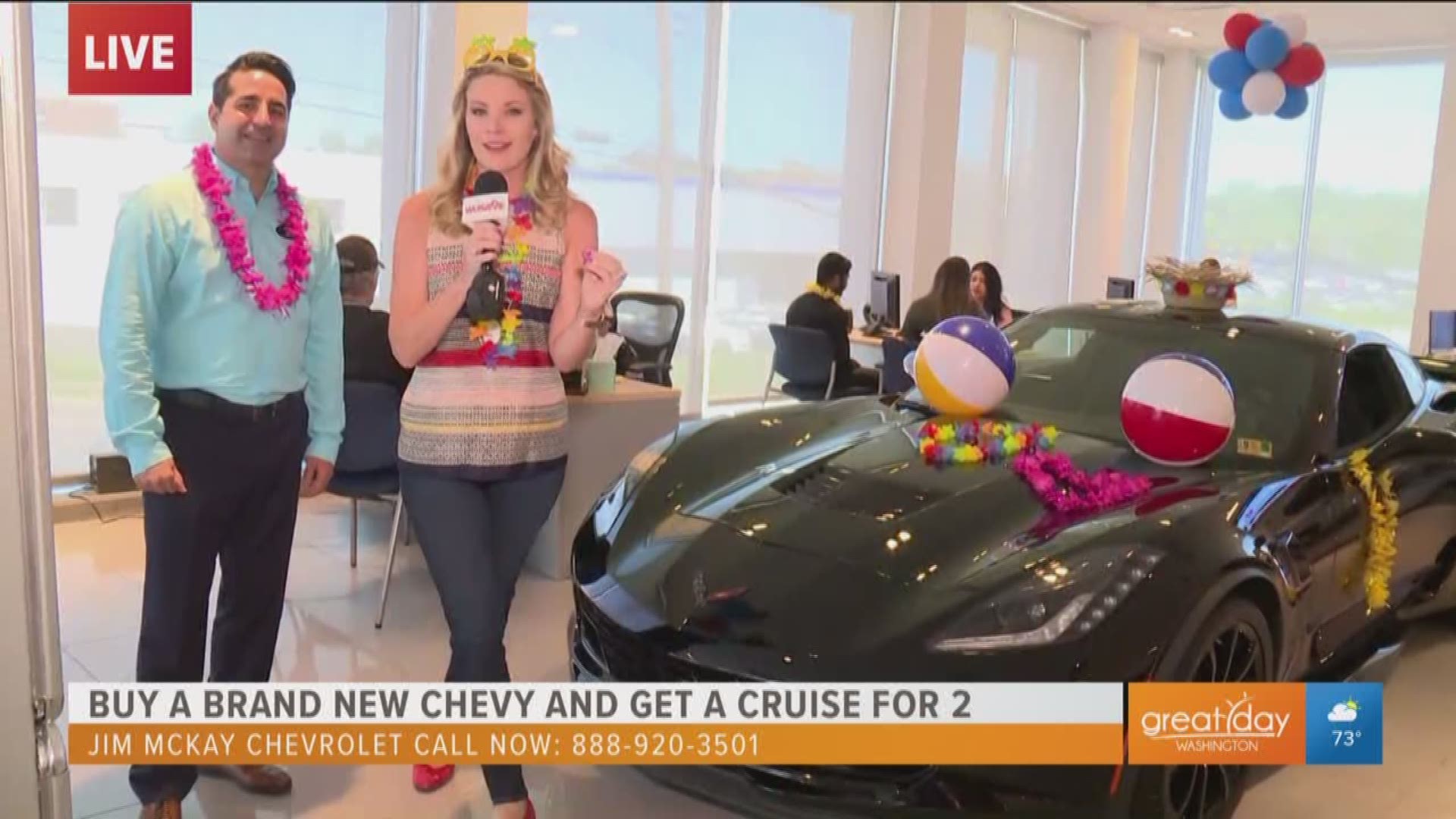Buy a brand new Chevy at Jim McKay Chevrolet between Friday, May 24 - Monday, May 27, 2019, and you'll get a FREE cruise for two. Jim McKay also has an amazing credit amnesty program, no matter what your credit history, they will help you buy the car of your dreams. Call 888-920-3501 to make an appointment.