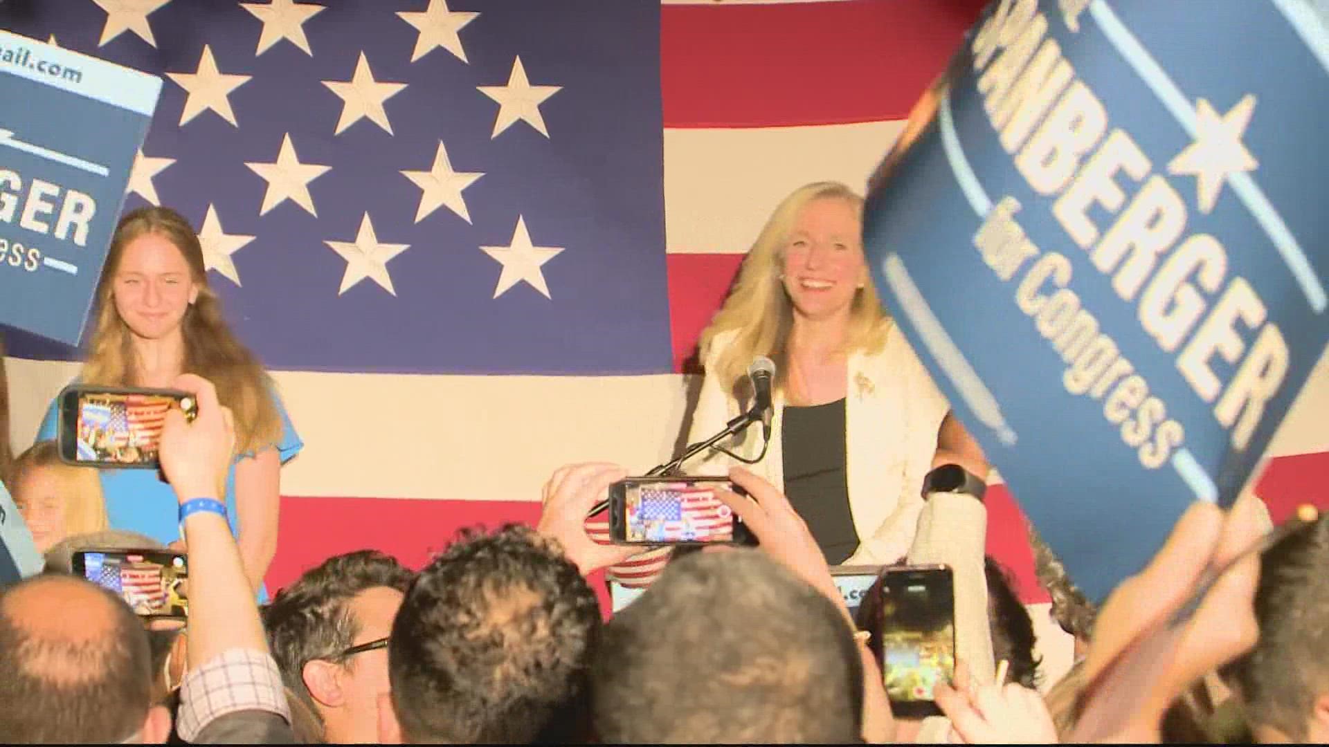 Abigail Spanberger will serve another term as Congresswoman for Virginia’s 7th District after beating GOP newcomer Yesli Vega in the midterm elections Tuesday.