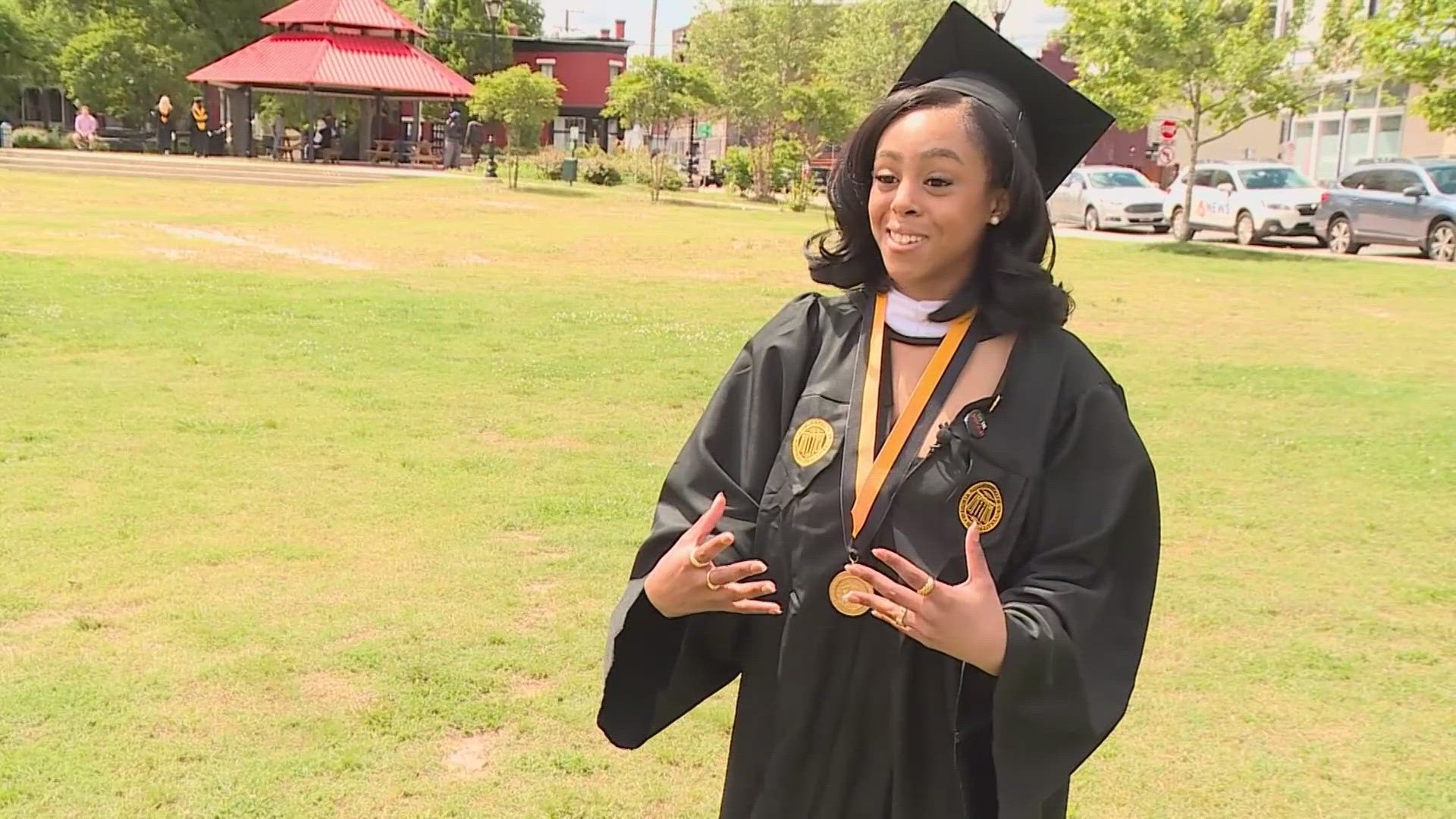 Students at VCU walked out of Gov. Glenn Youngkin's commencement address in protest.