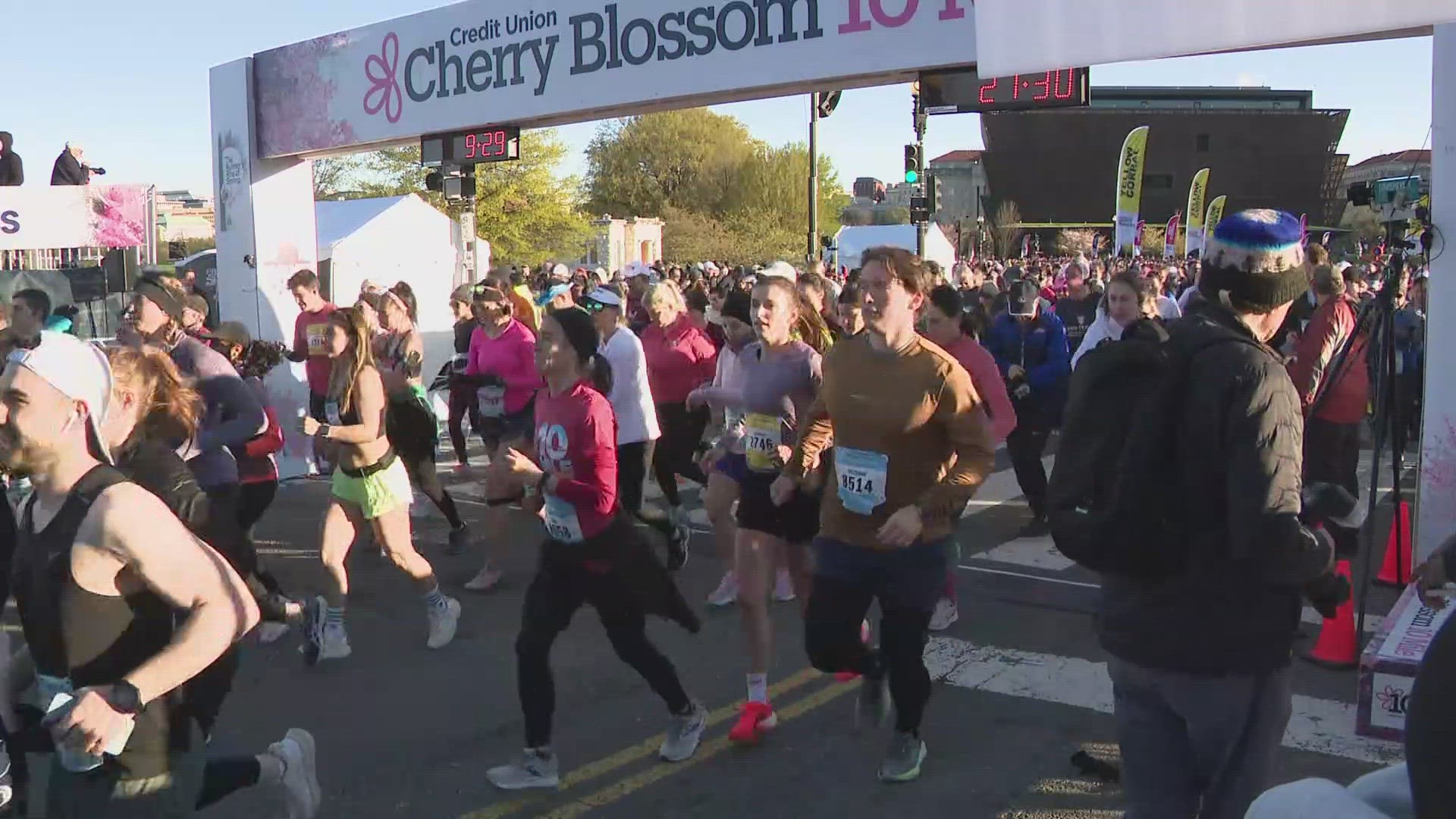 The route takes runners across the Memorial Bridge into Arlington, then back along the Tidal Basin.