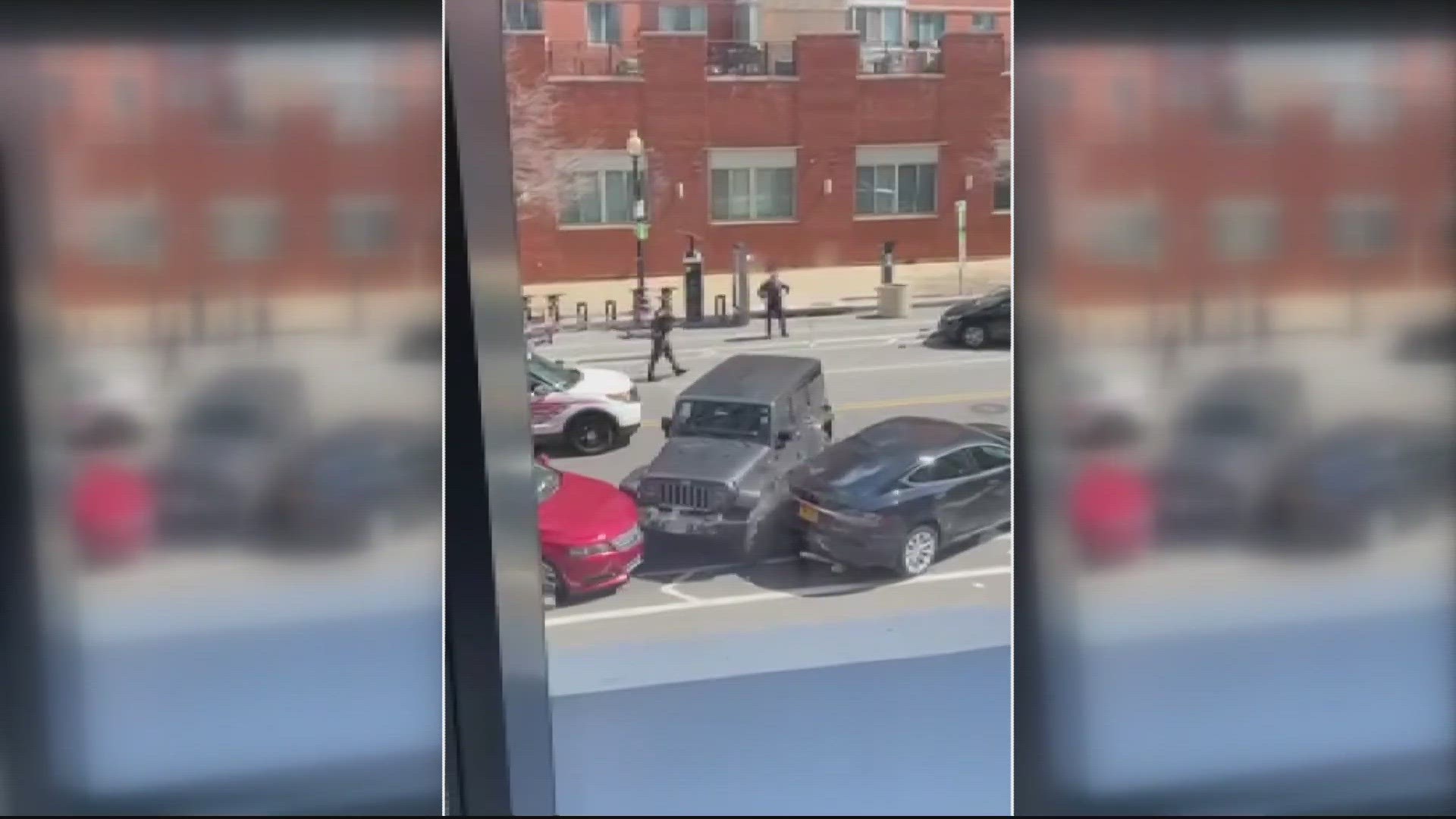 Video of a terrifying carjacking in Navy Yard looks a whole lot like a heart-stopping cops and robbers film.