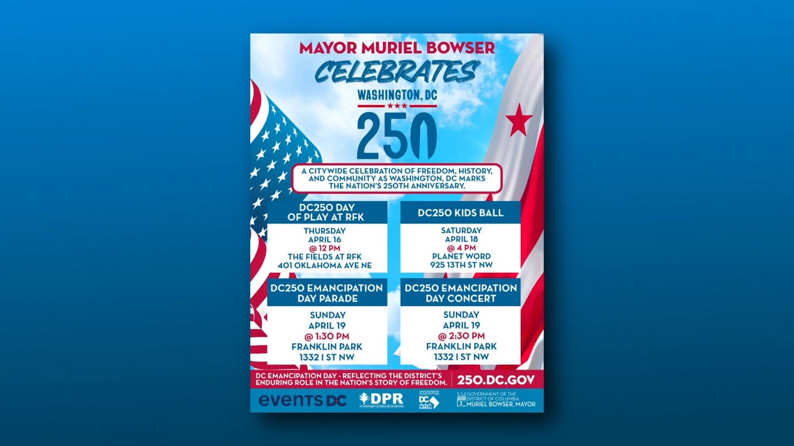 DC is set to host family-friendly events for America 250 | wusa9.com