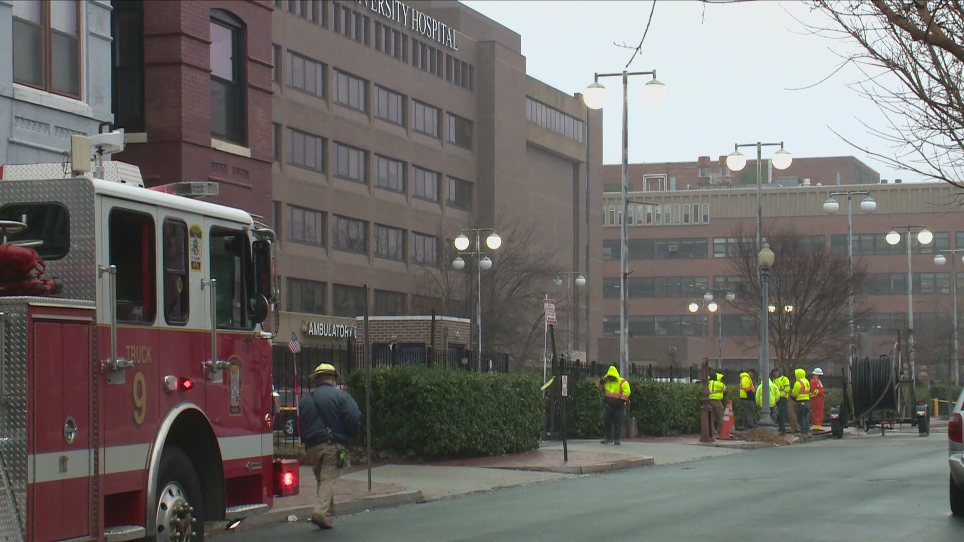 The Ambulatory Care Center of the hospital and some homes in the area were evacuated.