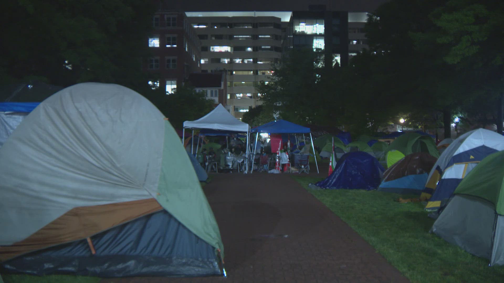 In a letter, President Ellen Granberg said the protest was no longer peaceful and called on DC Police to end it.