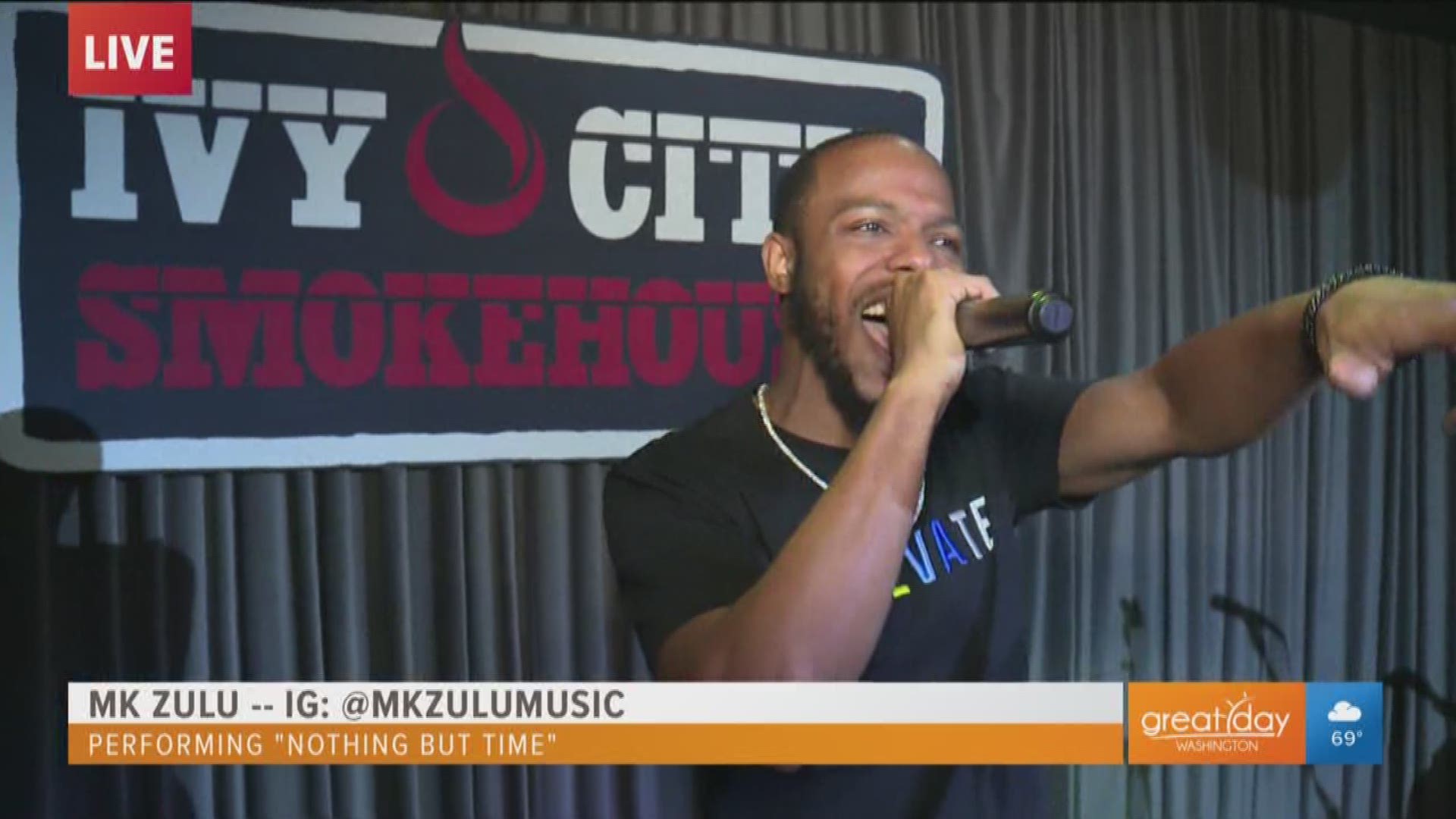 MK Zulu performs "Nothing But Time" in the DMV Soundcheck (IG: @mkzulumusic).  This segment is sponsored by The DC Office of Cable Television, Film, Music, and Entertainment.