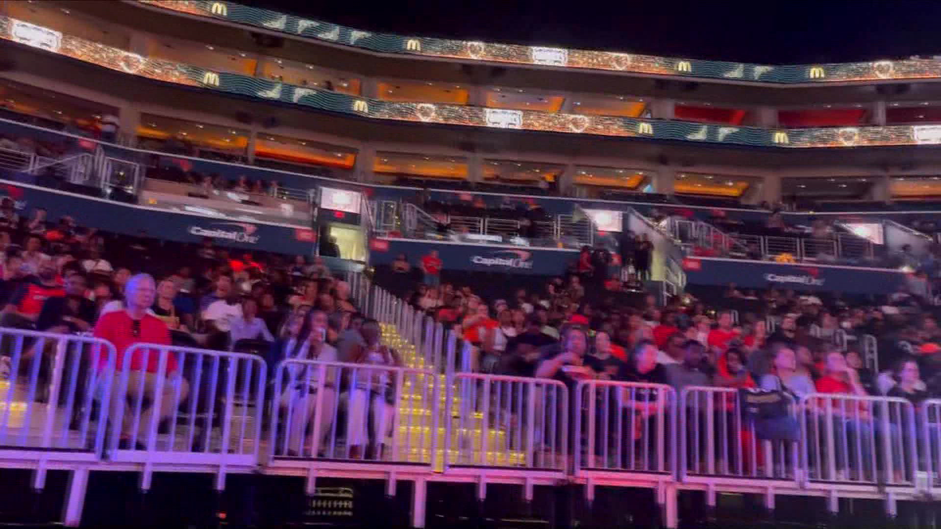 Capital One Arena housed 10,000 people for Mystics game | wusa9.com