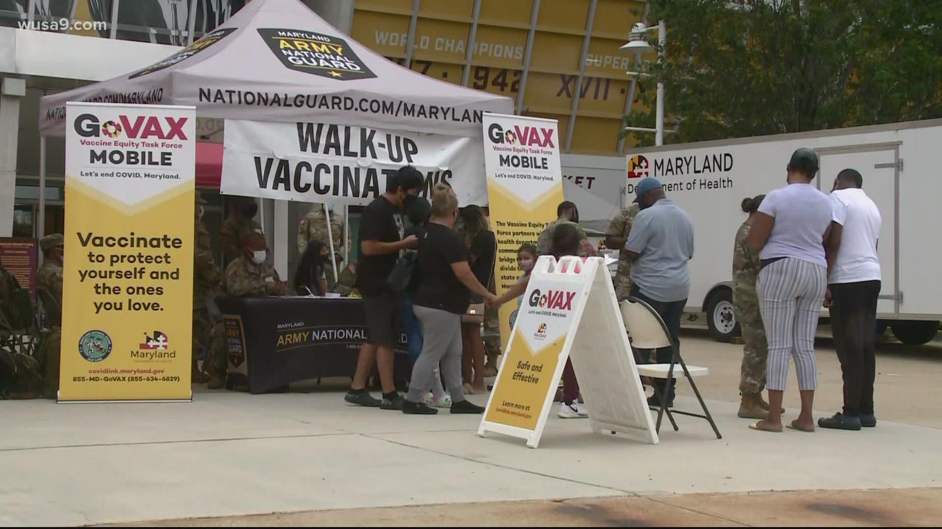 Members of the Prince George's County community were able to get free vaccines and school supplies.