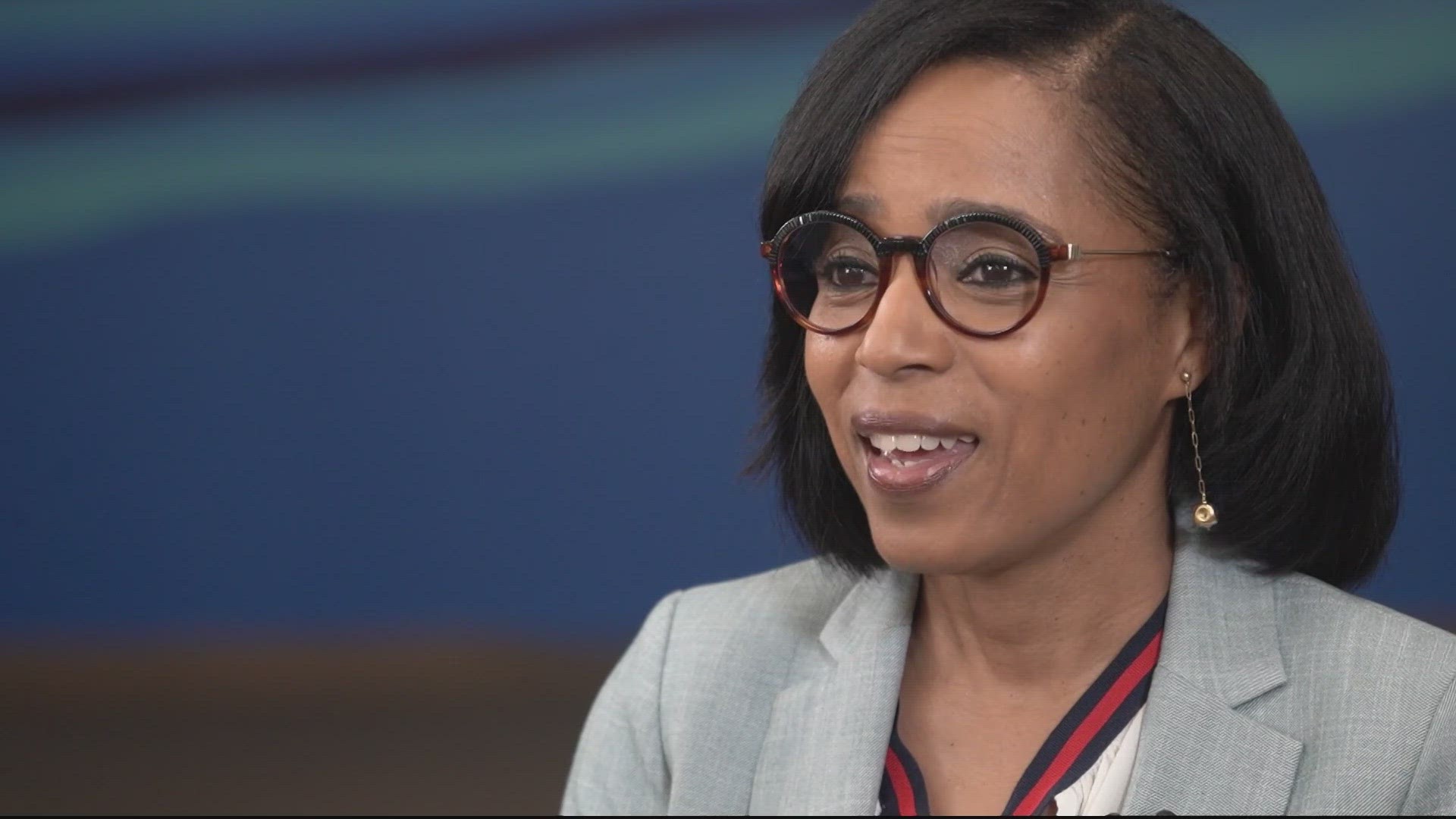Angela Alsobrooks could make history if she wins Maryland's US Senate primary and general election. She acknowledges the opportunity but is focused on the issues.
